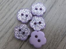 15mm Lilac Glitter Flower
