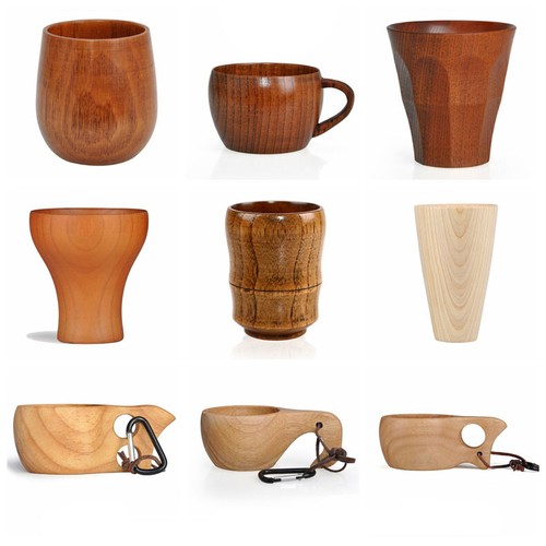 Wooden handcraft cup milk - handcraft,