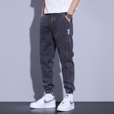 New Mens Cuffed Jogger Jeans