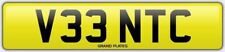 Vent Vents air conditioning ventilation grill duct NUMBER PLATE V33 NTC CAR REG