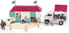 Schleich 72147 Vet Visit at the Stable Horse Club playset horses Vet Ambulance