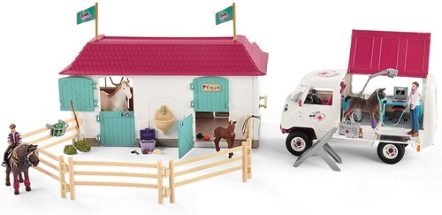 Schleich 72147 vet visit - visit, at