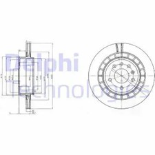 2x Brake disc Vented BG4046