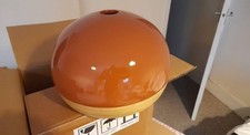 Lacquered Bamboo 70's Dome Lampshades In Great Colour Combination to Match
