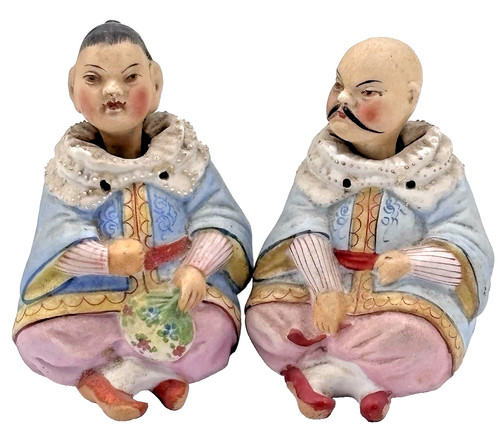 Pair victorian bisque - victorian,