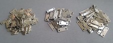 HINGES SILVER Cabinet Cupboard Door Furniture Wood Box Hinge Craft Home + SCREW