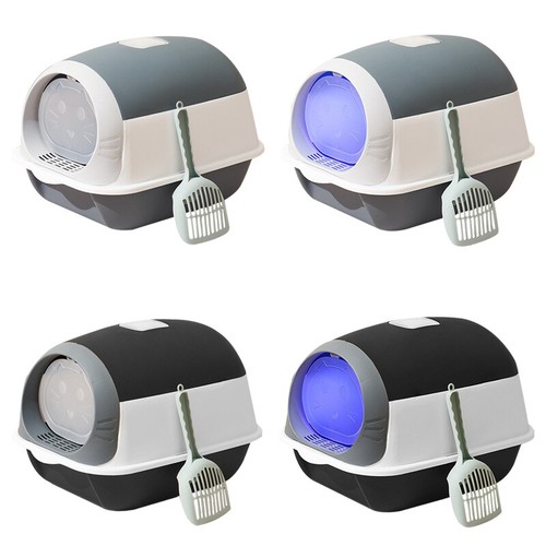 Hooded cat litter box - hooded,