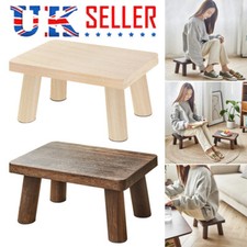 Wooden Step Stool Low Stool Small Bench for Adults Kids Footstool Change Shoe