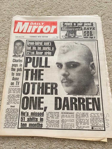 Daily mirror newspaper - daily,