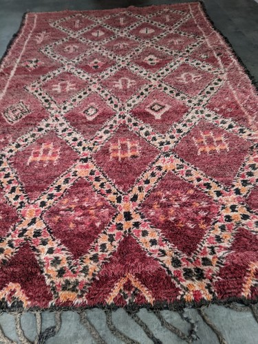 Vintage moroccan rug carpet - moroccan,