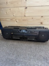 JVC RC-W410 Portable Boombox Stereo FM/AM Radio Cassette Tuner Retro Hyper Bass