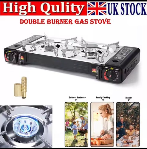 Portable double burner - burner, gas