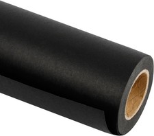 RUSPEPA Black Kraft Paper Roll 122cm x 30m Recyclable Gift Wrap Craft Packing