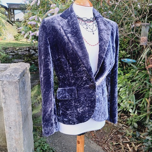 Gothic purple velvet jacket - gothic,