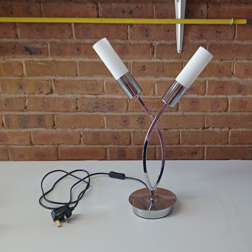 Modern twin light table - modern, lamp