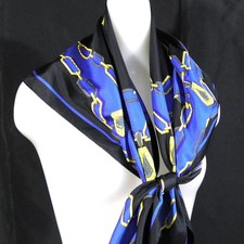 Cartier Large Scarf  silk cleaned D490