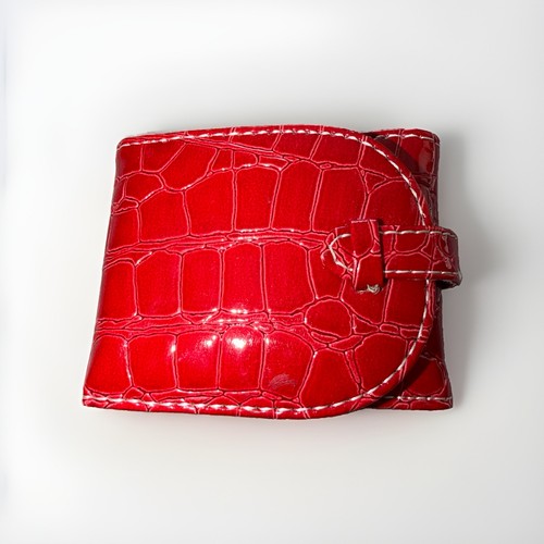 Leonardo red faux croc - croc, leather