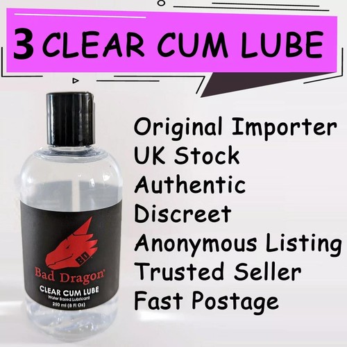 Bad dragon cum clear - x, lube