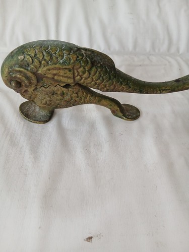 Solid brass fish nutcracker - solid,