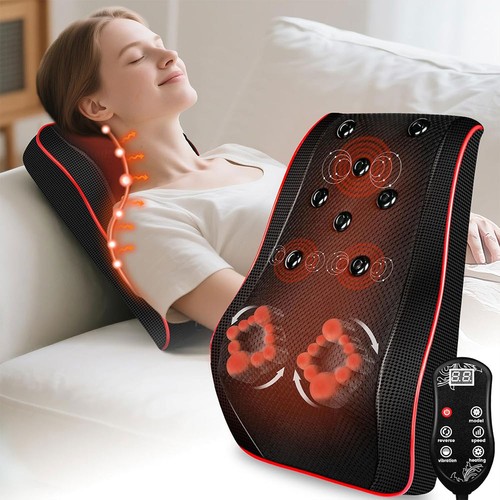 Heated shiatsu massage cushion - massage,