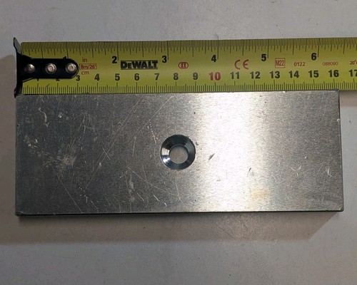 Machined steel mounting - machined, plate