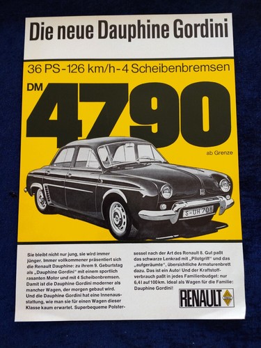 Renault dauphine gordini - renault,