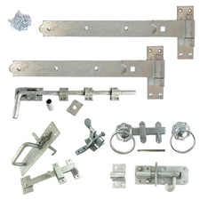 Hook and band cranked - and, hinge