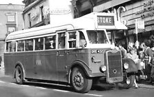 Early PMT S385 Bus Photo Stoke Heron Cross Bus Stop People Brassington's 