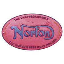 Norton cast iron - wall, sign