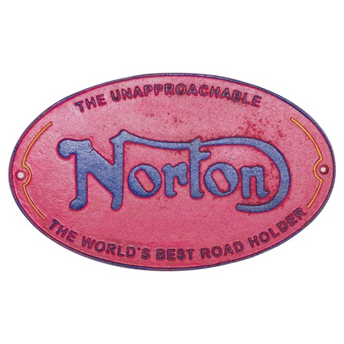 Norton cast iron wall - wall, sign