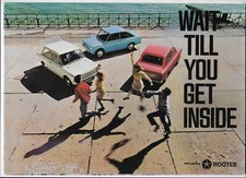 1969 Hillman Imp car brochure: Hillman Imp de luxe, Super Imp & Imp Californian