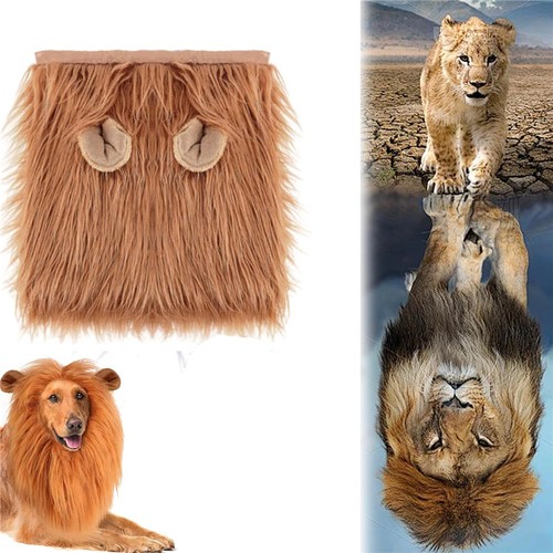 Pet costume lion mane wig - mane,
