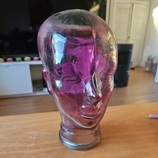 Retro Clear Purple Glass Head
