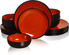 18-Piece Melamine Dinnerware