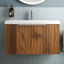 Fluted 800mm Bathroom Vanity