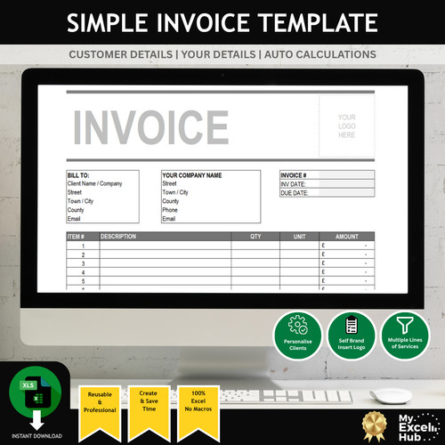 Simple business invoice - simple,
