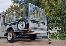 DAXARA CAR TRAILER 197 ERDE CAMPING BIKE QUAD FARM FULLY CAGED MESH KIT TILT BED