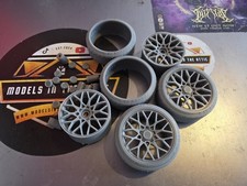 1/18 Scale Rotiform R190 3d Printed Wheels And Stretched Tyres Diecast Model