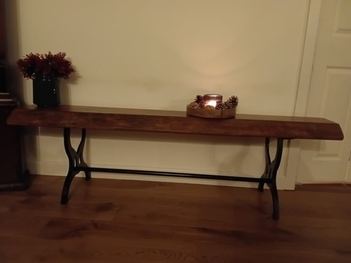 Hand crafted solid hard - crafted, wood