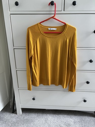 Zara women yellow crew - yellow,