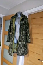 Boden Polkadot Wool Blend Coat Size Uk 14