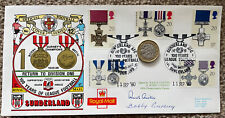 Sunderland Dawn First Day Cover 1990 Signed By Raich Carter & Bobby Gurney