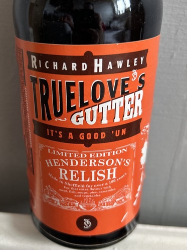 Hendersons relish bottle - relish,