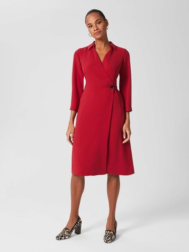 Hobbs dani dark red - dark, faux