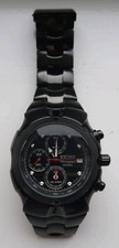 Seiko SNA765 Chronograph Alarm Titanium Black Carbon Nitride Plated Chronograph