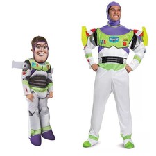 NEW Adult Buzz Cosplay Lightyear Role Play Costume Halloween Astronaut Bodysuit