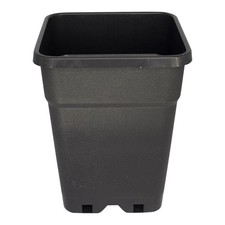 Square Black Pot Plastic Gardening Pots – 3.5L to 25L Plant Containers