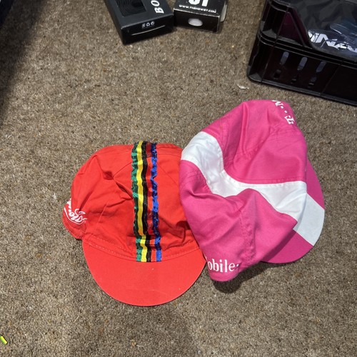 Two cycling hats caps