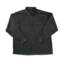 Van Heusen Soft Touch Button Up Shirt Men’s Size XXL Green Khaki Corduroy