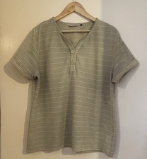 COUNTRY ROSE Ladies Casual Top/Tshirt, Size L, Soft Green Colour